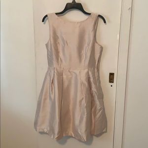 Cream Backless Bow Cocktail Dress